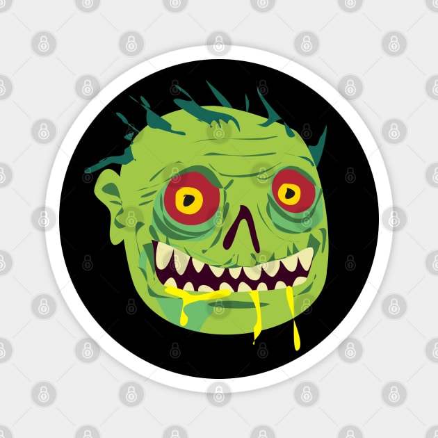🧟 Undead Zombie – Scary Man-Eating Creature of the Night Magnet by Pixoplanet